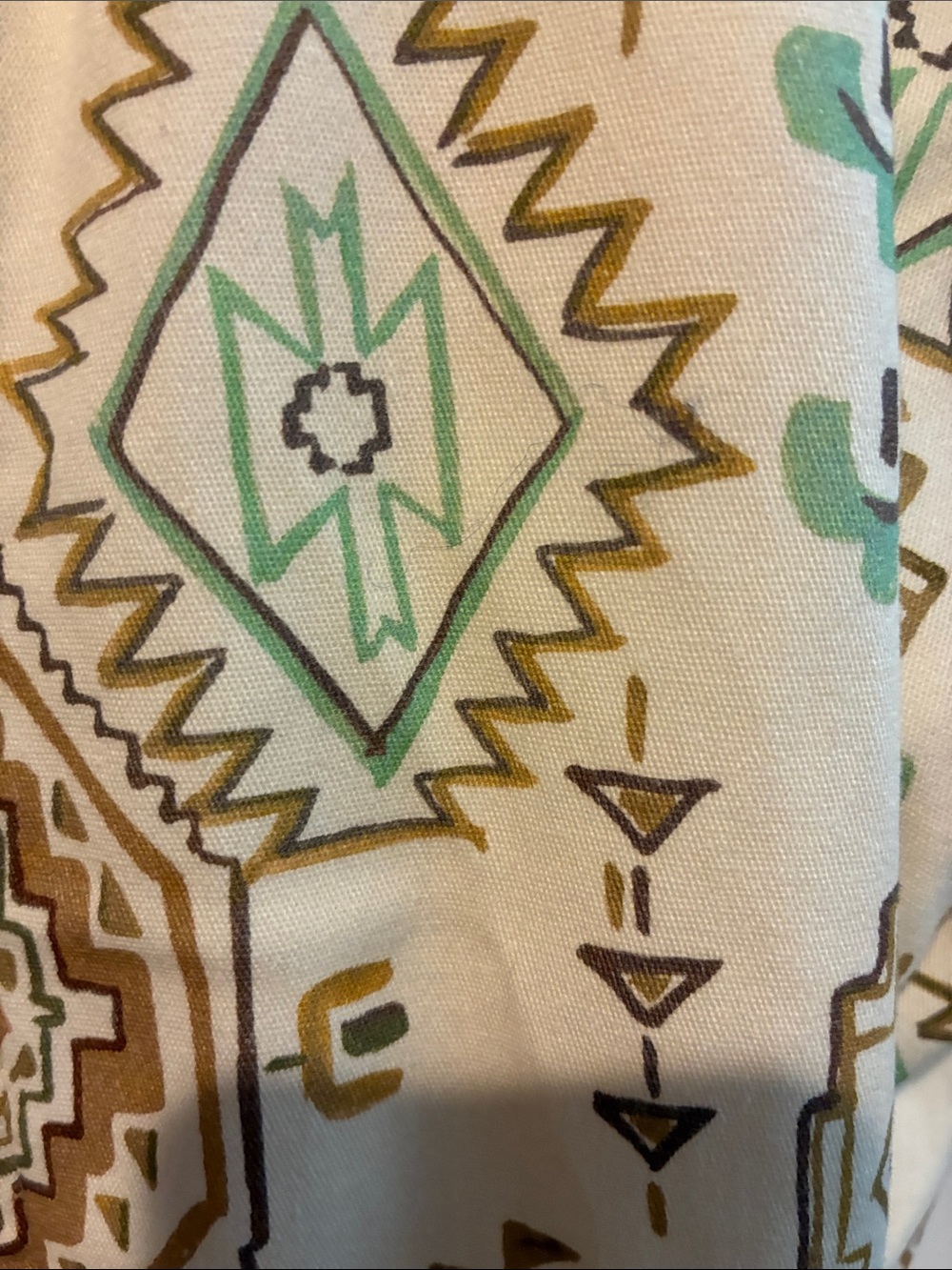 Zara Printed Bomber Jacket Aztec Geometric Southwestern Zip Up Size M - Picture 14 of 15